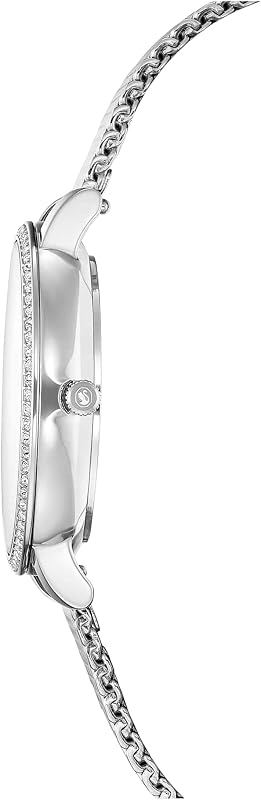 Reloj Clarica, Fabricado en Suiza, Brazalete de Metal, Tono Plateado, Acero Inoxidable