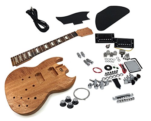 Solo SG Style DIY Guitar Kit, Mahogany Body, Maple