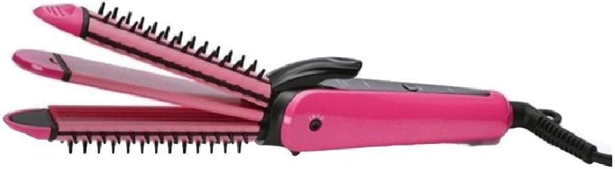 CrazyDay Auto Shutoff Portable Straightening for Travel Ceramic Plate Apricot OS