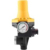 Automatic Water Pump Pressure Controller, 220V Electric Control Switch with Pressure Gage Water Pump Automatic Control Switch Vertical with Pressure Gauge Without Wire Electronic Pressure Switch