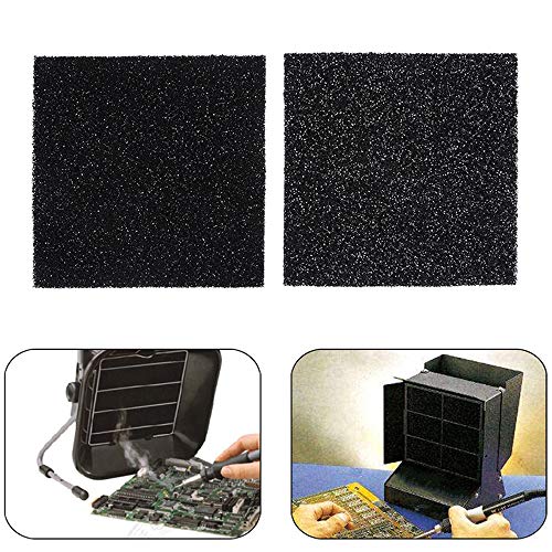 Solder Extractor Filter Activated Carbon Replacement,Pack of 6,Smoke