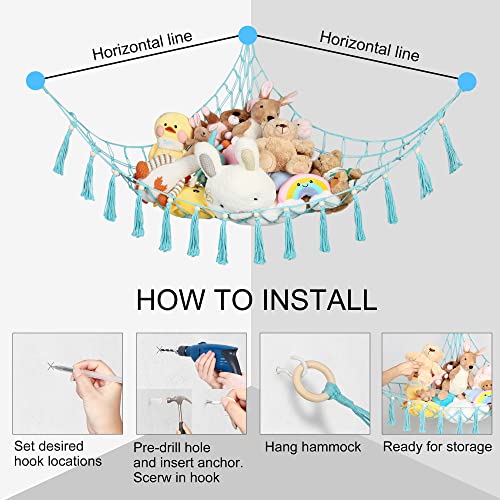 LotFancy Stuffed Animal Net or Hammock, 60