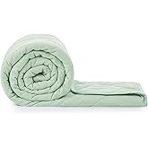 Cozy Bliss Cooling Throw Blanket for Hot Sleepers 50"x70", Q-Max 0.45 Cooling Comfort, Cold Blankets for Night Sweats Sleeping, Ultra-Cool Lightweight Breathable Summer Blanket for Couch Bed, Green