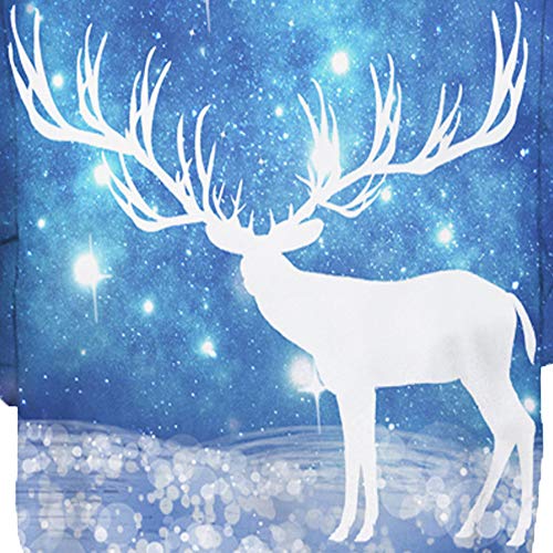 Mens Sweatershirt Sale,deatu Clearance Christmas Santa/Tree/Elk/Snowman Printing Long Sleeve Pullover Hoodie Tops(Blue 1,XXXL)