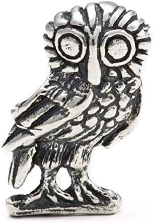 Owl of Wisdom Athena - Handmade in Greece. Sterling Silver 925 - Melina World Jewelry 4008