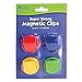 Learning Resources Super Strong Magnetic Clips,Set of 4 Clips, Holds Up to 20 Pounds, Home and Office Supplies, Back to School Supplies,Teacher Supplies