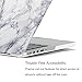 GMYLE Marble Pattern Hard Case Cover Frosted Rubber Coated for Old MacBook Pro 15 with Retina Display (Model: A1398) without CD-ROM Drive [2012-2015 Release]
