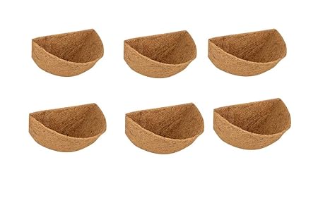COIR GARDEN Plastic Planter Pot, 12 inch, 6 Pieces