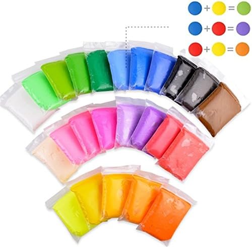 l2awiwalV safe and nontoxic Malleable Polymer Clay play dough Soft Power toys set gifts for children