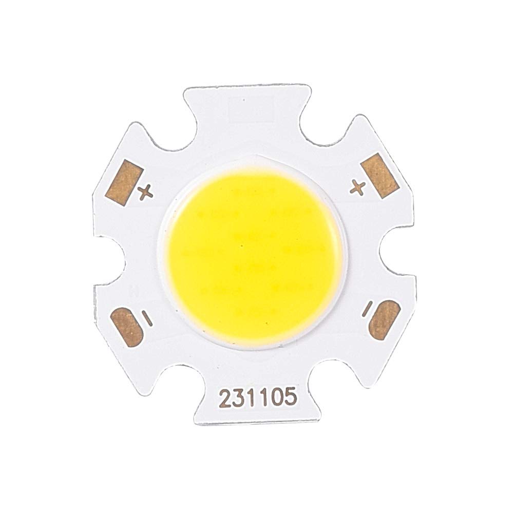 Othmro 5W Led Chip, 20mm×11mm SMD LED Chip Light Bulb Aluminum Board 15-17V, Warm White 3000K 110lm, 1pc
