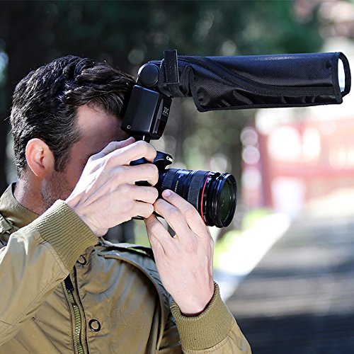 Veatree Flash Diffuser Reflector Kit Bend Bounce Positionable Diffuser + Silver/White