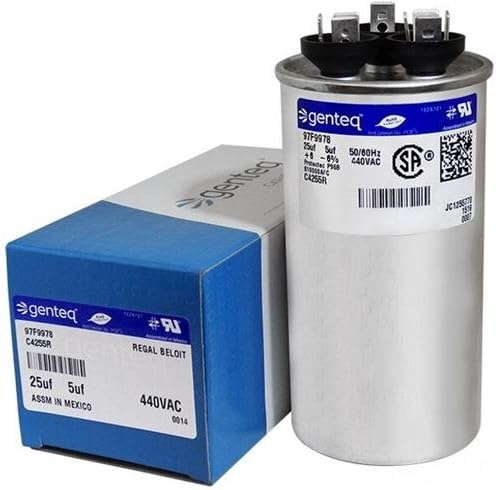 Z97F9978-25 + 5 uf MFD 440 Volt VAC - GE Round Dual Run Capacitor Upgrade