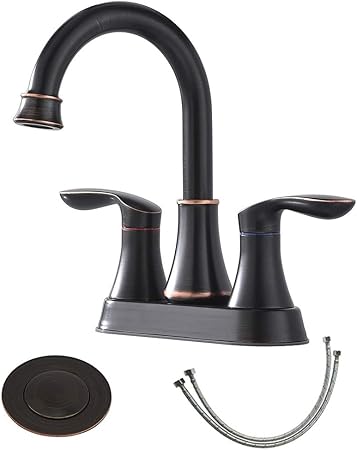 Friho Lead Free Modern Commercial Two Handle Oil Rubbed Bronze