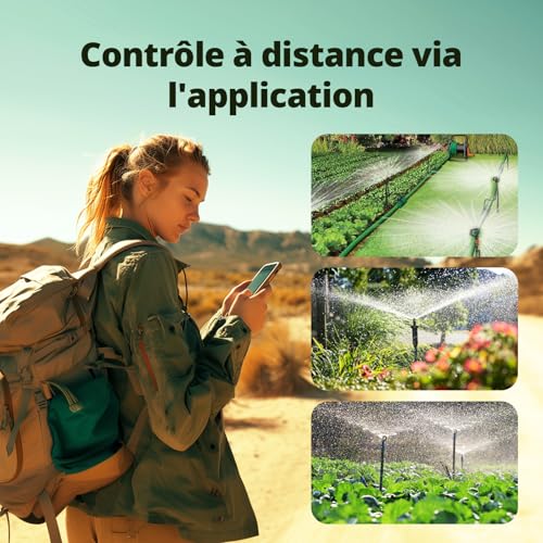 SONOFF Automatic Watering Timer, Automatic Watering Timer for Garden, Requires ZigBee Hub, IP55 Waterproof, History Query, Compatible with Alexa/Google Home/Home Assistant