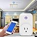 Smart Plug, ELEGIANT 2.4ghz Wifi Smart Plug work with Alexa Wireless Remote Control Timer Turn On/Off Electrics for Household Appliances by Cellphone iPhone IOS/Android App Anywhere Anytime