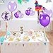 Konsait 60pcs 12 Inch Purple and White Balloons Confetti Balloons Latex Balloons for Birthday Party Decoration Girls Baby Shower Decorations Wedding Ceremony Princess Party