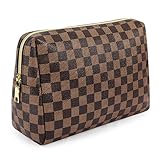 WODKEIS Makeup Bag Cosmetic Bags Retro Cosmetic Pouch Toiletry Travel Organizer for Women, Cosmetics, Make Up Tools, Toiletries