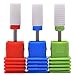 Ceramic Nail Drill Bits Set Cylindrical shaped, Nail File Bit Manicure Pedicure Drill Bits, Grinding head For Nail Buffer Dead Skin Remover Professional Nail Salon or Personal Used(3pcs)