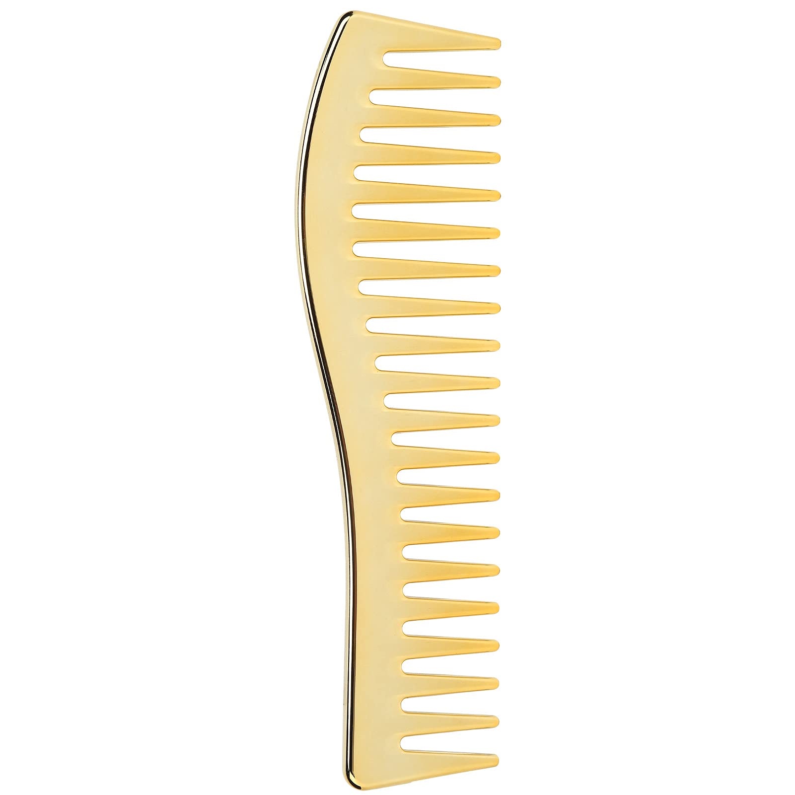Wide Tooth Combs No Handle Hair Detangling Hair Brush Large Wide Teeth Styling Comb for Salon Shampoo Comb for Men Women(gold)