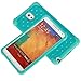 Galaxy Note 3 Case, Style4U Studded Rhinestone Crystal Bling Hybrid Armor Case Cover for Samsung Galaxy Note 3 N9000 N7200 with 1 HD Screen Protector and 1 Stylus [Teal/Mint Green]