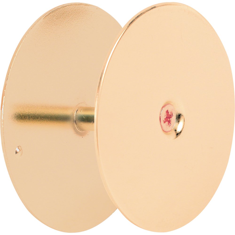 PRIME-LINE Door Hole Cover Plate, 2-5/8 in. Diameter, Brass, Increase Home Security on Entry Doors