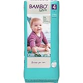 Bambo Nature Hypoallergenic Baby Diapers, Eco-Labeled Diapers, Enhanced Leakage Protection, Totally Chlorine-Free, Skin Friendly, and Super Absorbent - Size 4 (48 Count)
