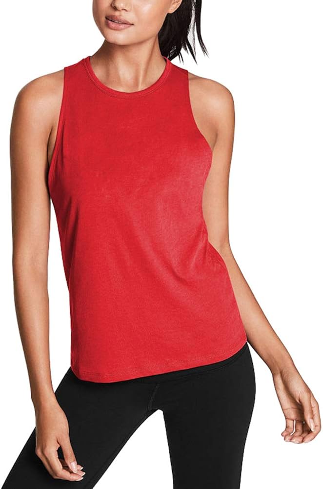 Mippo Workout Tops for Women Yoga Tank Tops Loose Fit Open Back Shirts Gym Clothes: Clothing