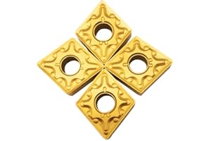 GBJ Carbide Turning Inserts CNMG120404-MA CNMG432-MA Gold CNC Lathe carbide inserts Cutting Tools for machining Steel parts/stainless steel (CNMG432-MA Gold)