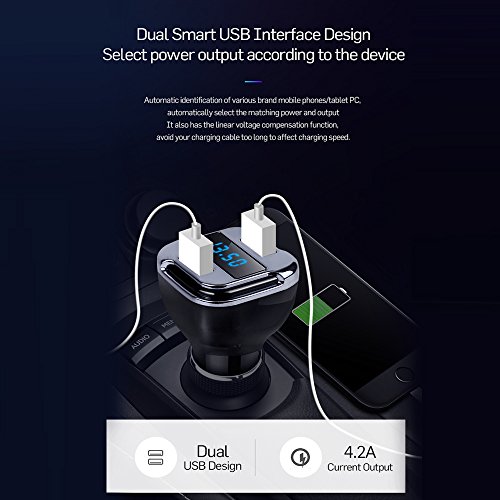 Car Charger, DDSKY GPS Tracking Locator with Dual USB Charging Ports