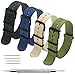 CIVO Watch Strap 4/8 Packs - 16mm 18mm 20mm 22mm 24mm Premium Ballistic Nylon Watch Bands Zulu Style for Men Women