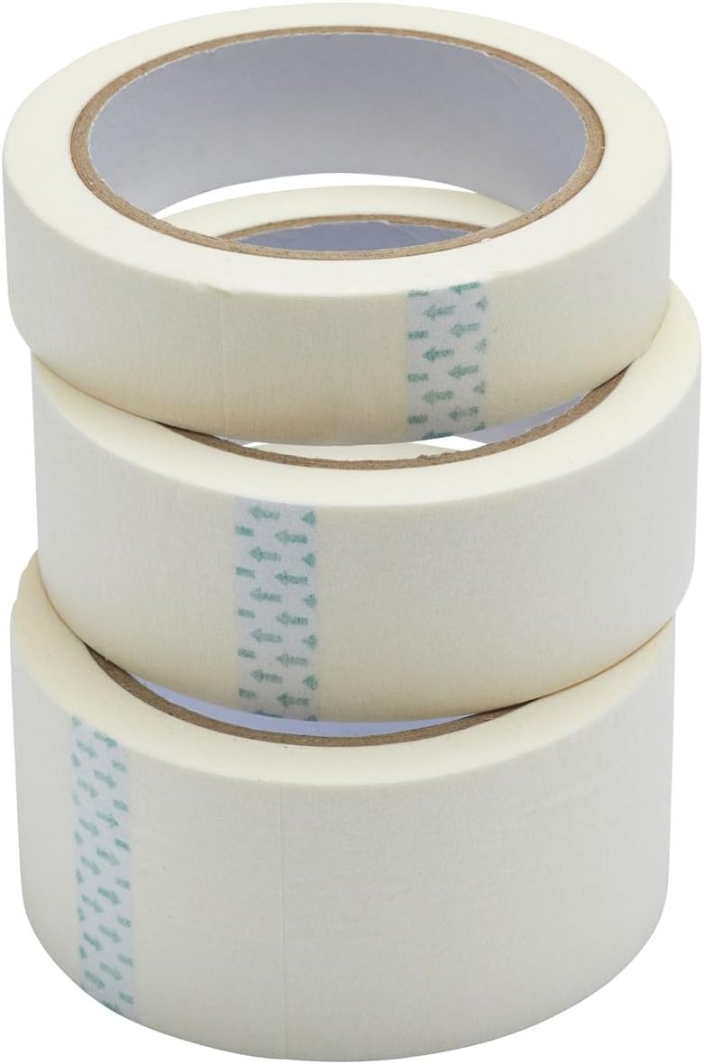 Fit For The Job Masking Tape Triple Pack 3x Rolls 19mm 25m Painting Decorating