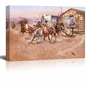 BRAND_NAMESmoke by Charles Marion Russell Print Famous Painting Reproduction