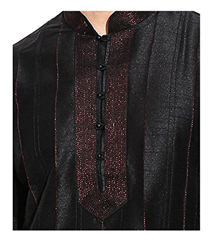 royal kurta men's silk blend pintuck thread sherwani