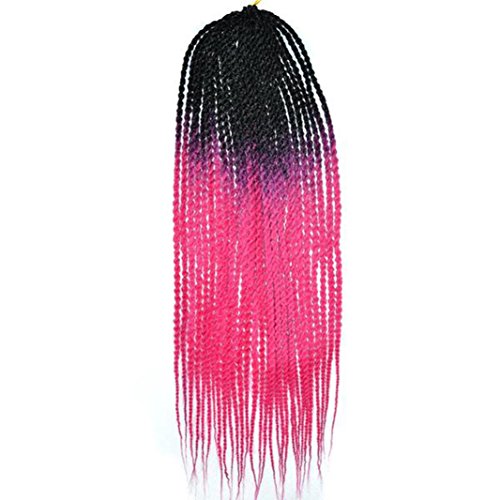 DEESEE Black Pigtail Torsional Braid Wig Long Curly Hair Africa Twists Cosplay wig