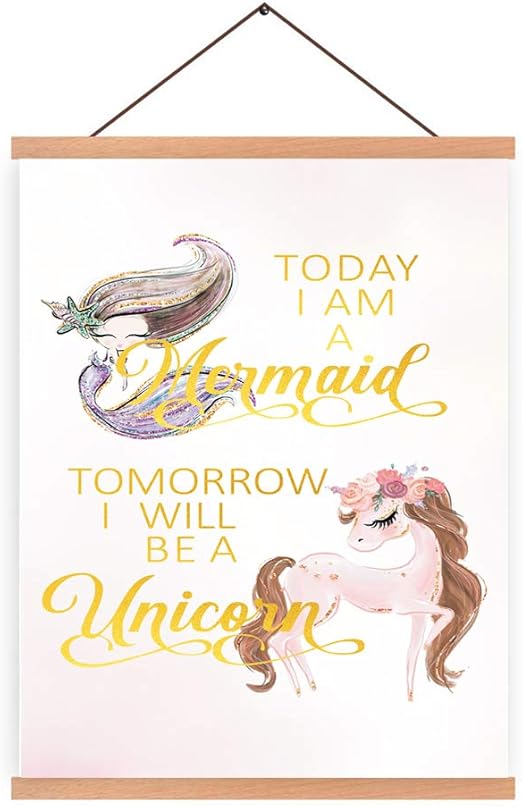 Amazon Com Natural Wood Magnetic Hanger Frame Poster Fairy Tale