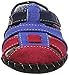 pediped Baby Harvey Flat, Navy Red, Medium E/5-5.5 E US Infant