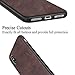 Salawat Compatible iPhone Xs Max Case, Slim PU Leather Vintage Shockproof Phone Case Cover Lightweight Premium Soft TPU Bumper Hard PC Protective Case for iPhone Xs Max 6.5inch 2018 (Dark Brown)