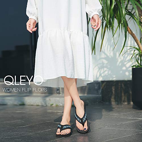 QLEYO-Womans-Platform-Flip-Flop-with-Arch-Support-Comfortable-Yoga-Mat-Wedge-flip-Flops-Athletic-Walking-Thong-Slippers-for-VacationShopping-mallWanderingGathering