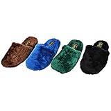 Easy Ladies Plush Slippers Solid Colors