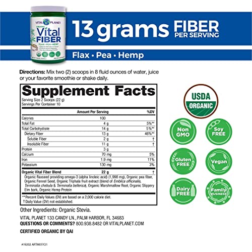 Vital Vital Fiber Powder, Soluble and Insoluble Fiber