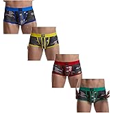 JOCKMAIL Men's Boxer Briefs Mens Underwear Boxer Briefs with Men's Boxer Shorts Camouflage Underwear Pack
