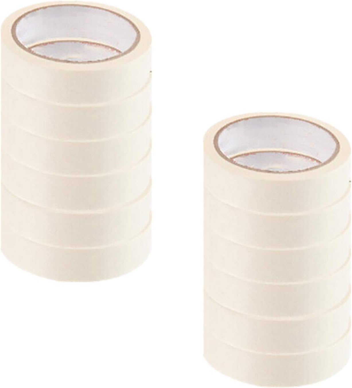 MJUNM 12 Rolls Wide Masking Tape for painting, labeling