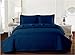 Mellanni Full/Queen Bedspread Coverlet Set - Bedding Cover with Shams - Ultrasonic Quilting Technology - 3 Piece Oversized Quilt Set - Bedspreads & Coverlets (Full/Queen, Navy)