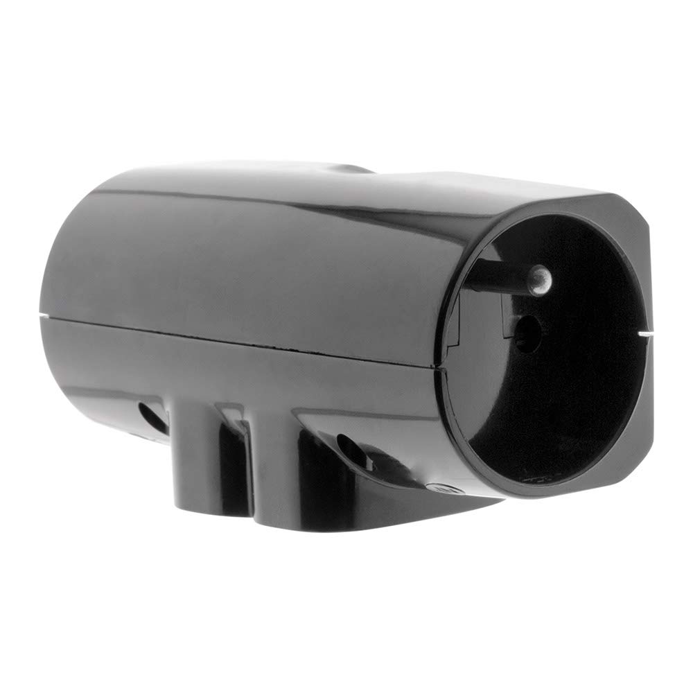 Zenitech Quadriplite: 2 x 16 A + 2 x 6 A Black Glass Side – Flat Screen TV