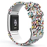 Fitbit Charge 2 Band, MoKo Soft Silicone Adjustable Replacement Sport Strap Band for 2016 Fitbit Charge 2 HR Heart Rate + Fitness Wristband, Wrist Length 5.70