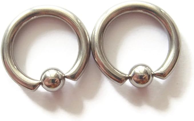 8 gauge captive bead ring