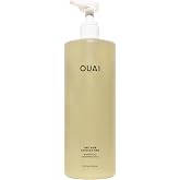 OUAI Fine Hair Shampoo Salon Size - Thickening Shampoo for Thin Hair (32oz) | Volumizing &amp; Strengthening with Biotin, Keratin &amp; Chia Seed Oil for Women &amp; Men - Lightweight, Color-Safe, Sulfate Free
