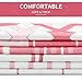 HappyBear Kitchen Towels and Dishcloths Set of 6-15''x 25''-Flamingo Decorative Dish Washcloths Tea Towels, Soft and High Absorbent