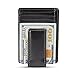 HOJ Co. CARRYALL Mens Leather Money Clip Wallet | Strong Magnetic Closure | Front Pocket Wallet | Exterior ID Window (Black)