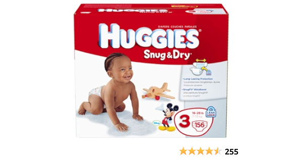 Huggies size 3 diapers weight